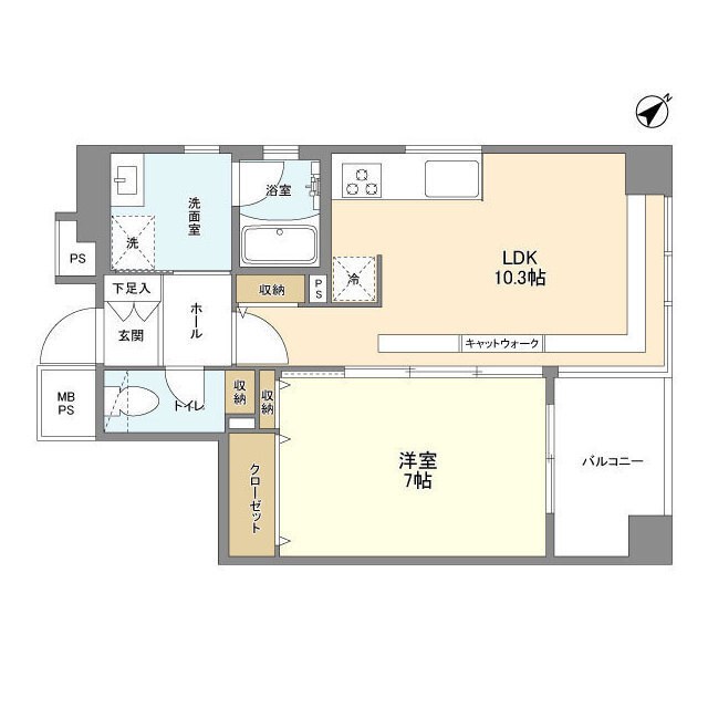 ルクレ日本橋蛎殻町  間取り図