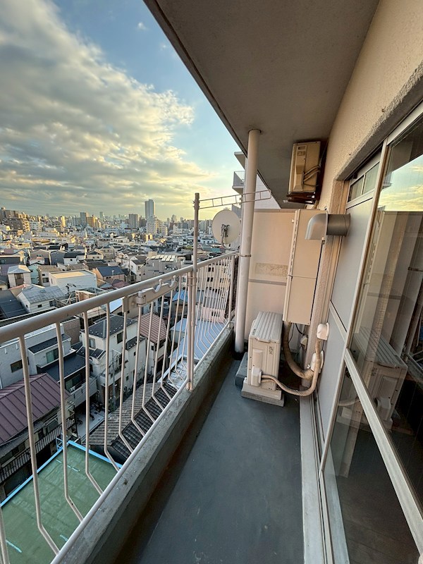 シティハイム町屋 ベランダ