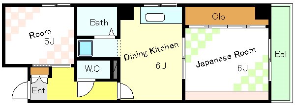 ＥＪアパートメントⅡ（木場Yビル） 間取り