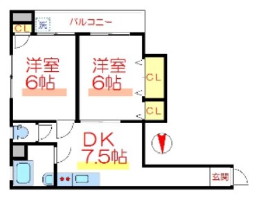 コーポウエダ 間取り
