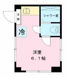 ヴィラ・コクシネル 101号室 間取り