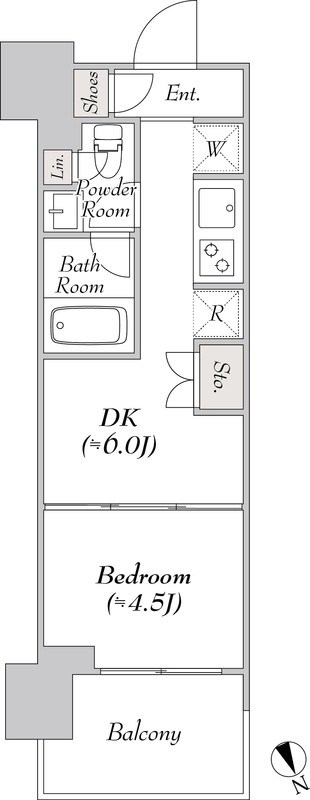 ウエリスアーバン水天宮前  間取り図