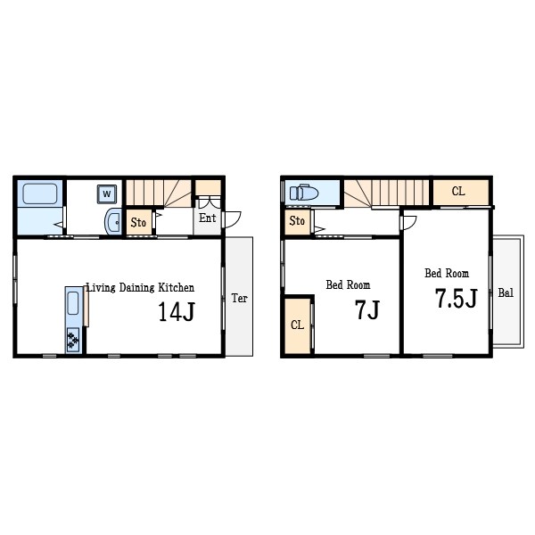 ソレアード松江A 間取り