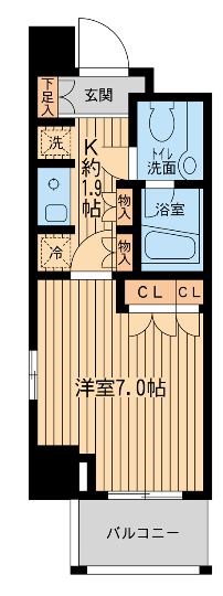 エコロジー東陽町プロセンチュリー  間取り図