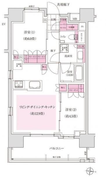 ディームス木場  間取り