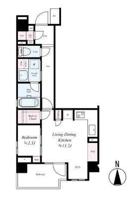 ベルジェンド西日暮里グランセルサス  間取り図