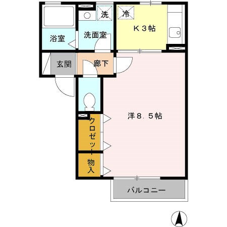 カーサドマーニ  間取り