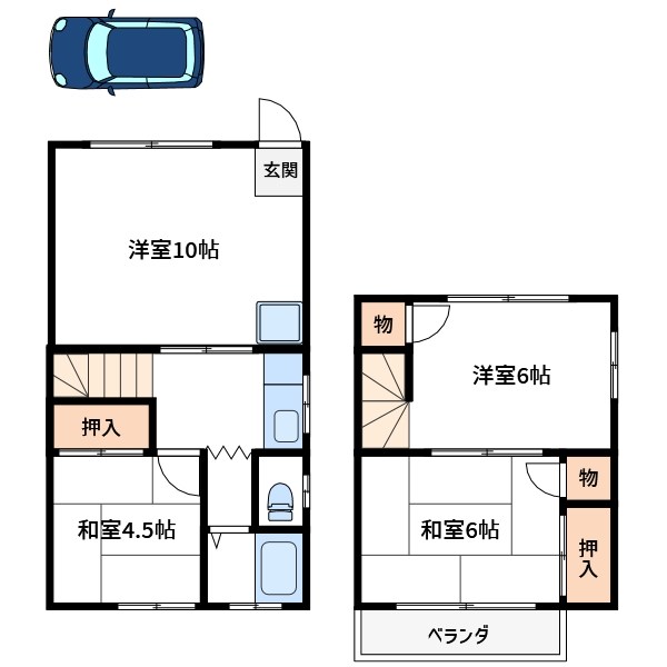 渡辺方貸家 間取り