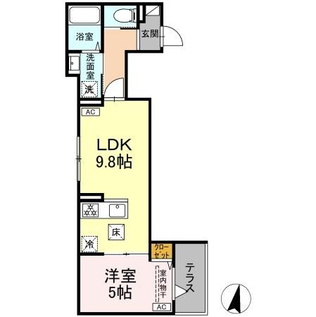 セレスティア大島 間取り図