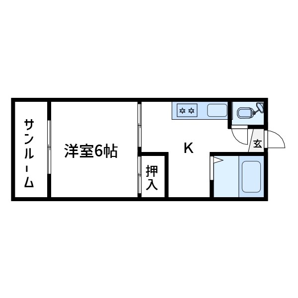 サニーハイツ東上野 間取り