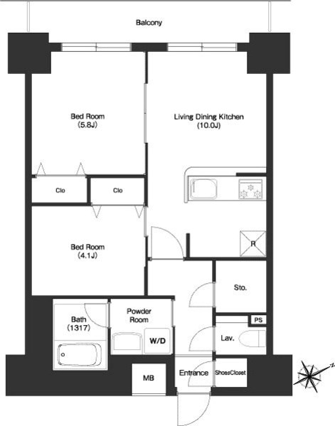 ＢＰＲレジデンス門前仲町 間取り