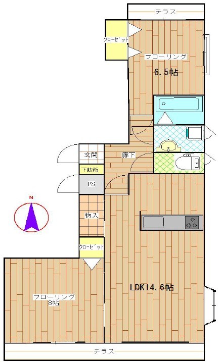 リプレ北綾瀬 間取り