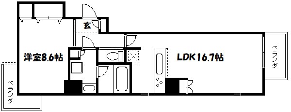 ティアラグレイス両国タワー 間取り図