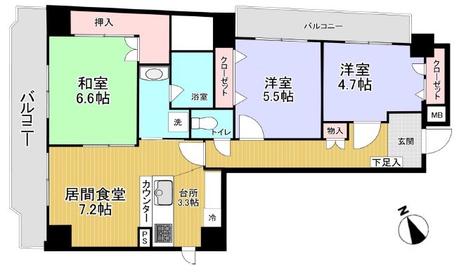 マルソ松が谷 間取り
