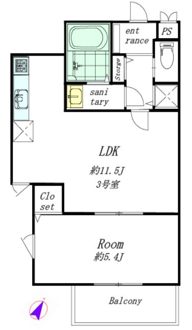 MAISON　SA　Ⅶ 間取り