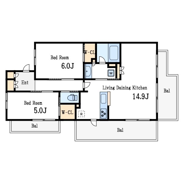 グローリオレジデンス船堀 間取り