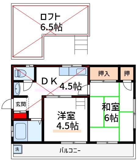 フラワーハイム 間取り