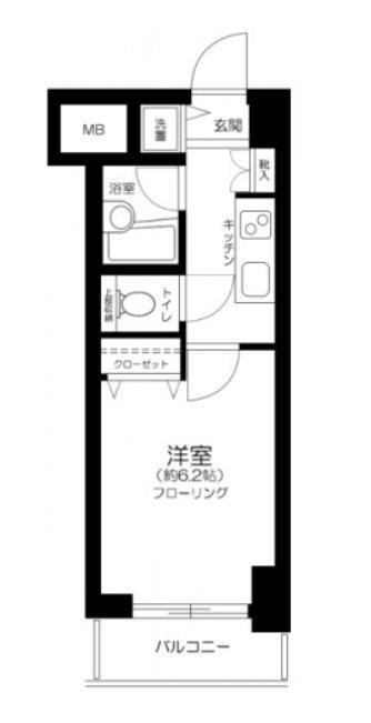 パレステュディオドルチェ日本橋イースト 間取り