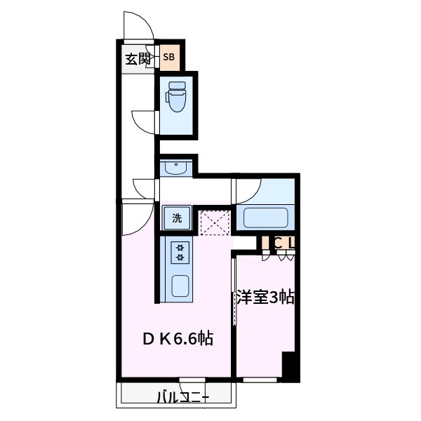 サンクレイドル西日暮里Ⅲ 間取り図