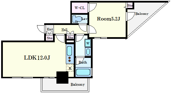 ドゥーエ日本橋  間取り
