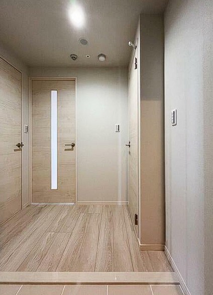 アルファコート谷在家 玄関