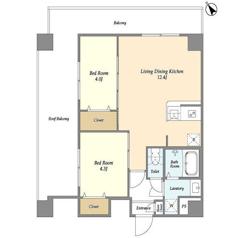 アルファコート曳舟 間取り図