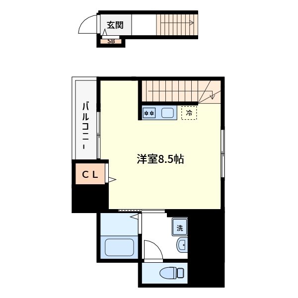 エスポワールB  間取り
