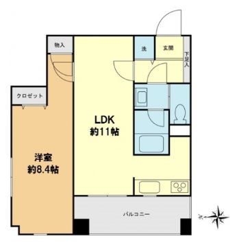 スカイグランデ京成小岩 間取り