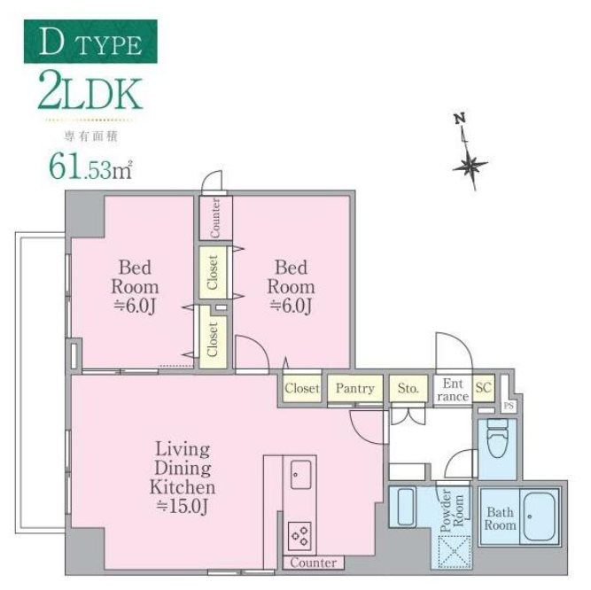 カシェット・ラ・フォーレ 902号室 間取り