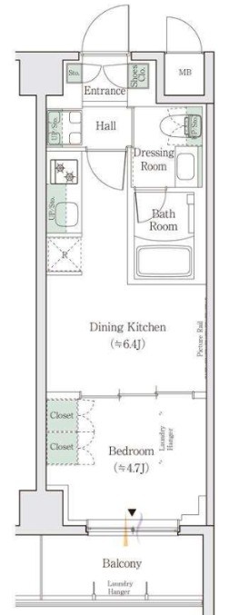 ワンルーフレジデンス亀戸 間取り