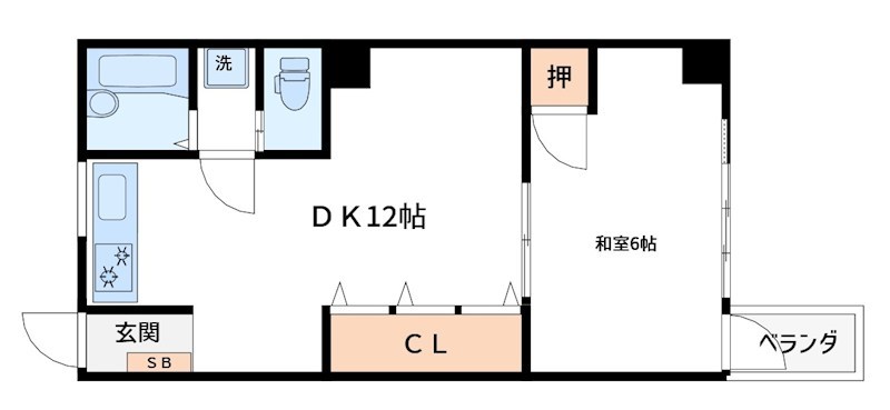 田辺コーポ 間取り