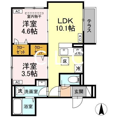 セレスティア荒川Ⅱ 間取り