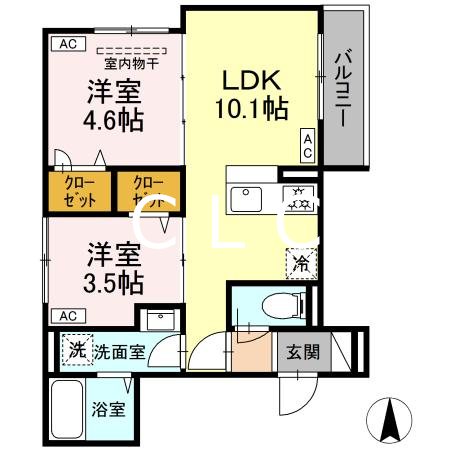 セレスティア荒川Ⅱ 間取り
