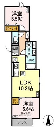 セレスティア荒川Ⅱ 間取り