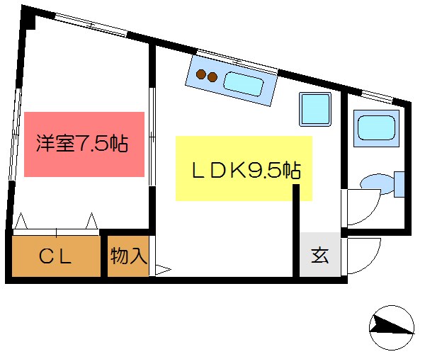 サンケイビル   間取り