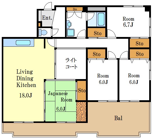 ケインアヴェニュー船堀 間取り
