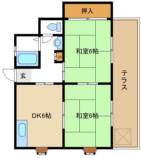 メゾンドイリス 間取り