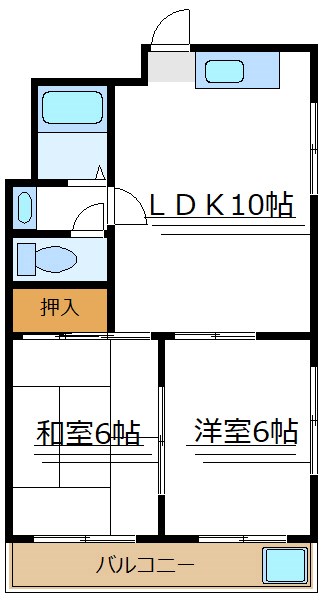 大津屋第二スカイハイツ  間取り