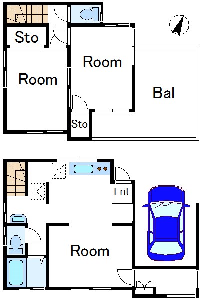東伊興三丁目貸家 間取り