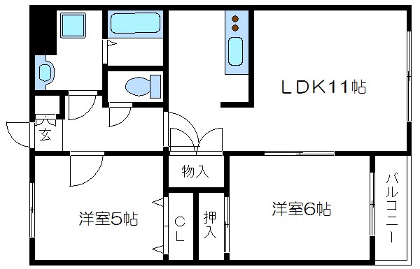 サンモールウエクサA 間取り図