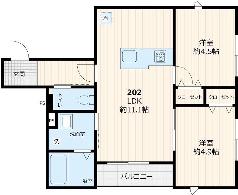 仮称デルソル千住Ⅱ 間取り