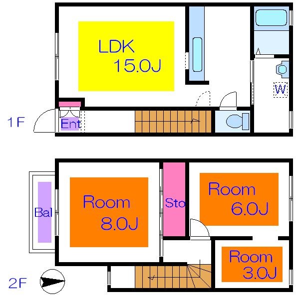 メンバーズヒル一ツ家    間取り