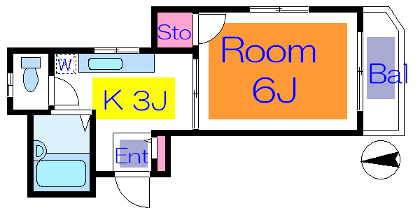 第三泉コーポ  間取り
