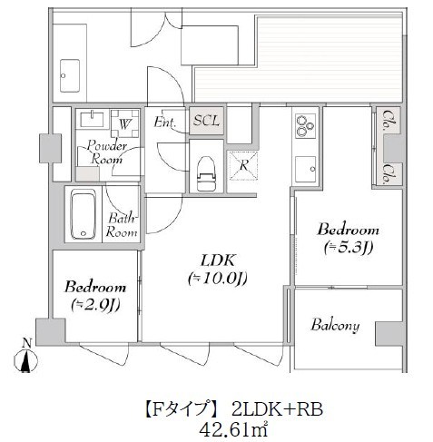 ルミーク北千住 間取り