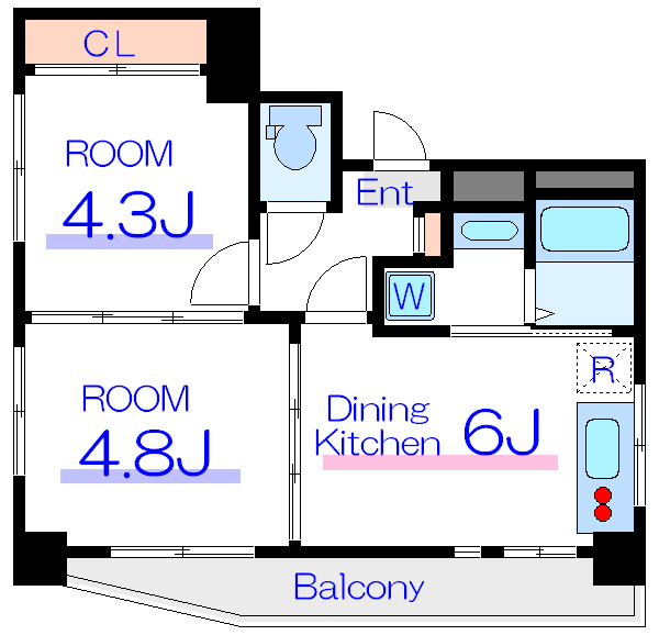 プリンセスハイツ東日暮里  間取り図