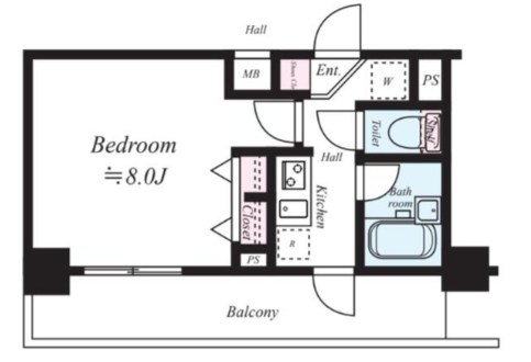サンスタレ西浅草  間取り