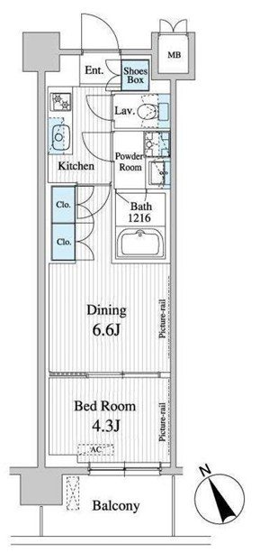 プレノ清澄庭園    間取り図
