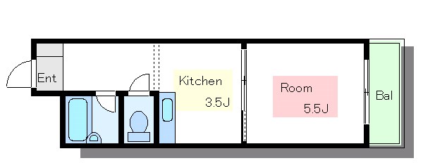クリスタルコーポ大島 間取り