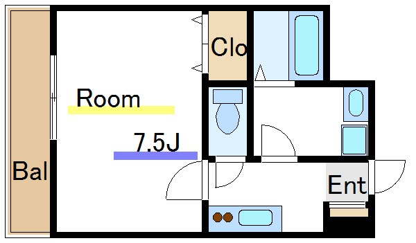 b'CASA Kitasuna 間取り