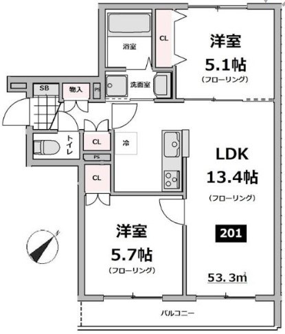 仮称）メゾン・ド・ソレイユ 間取り